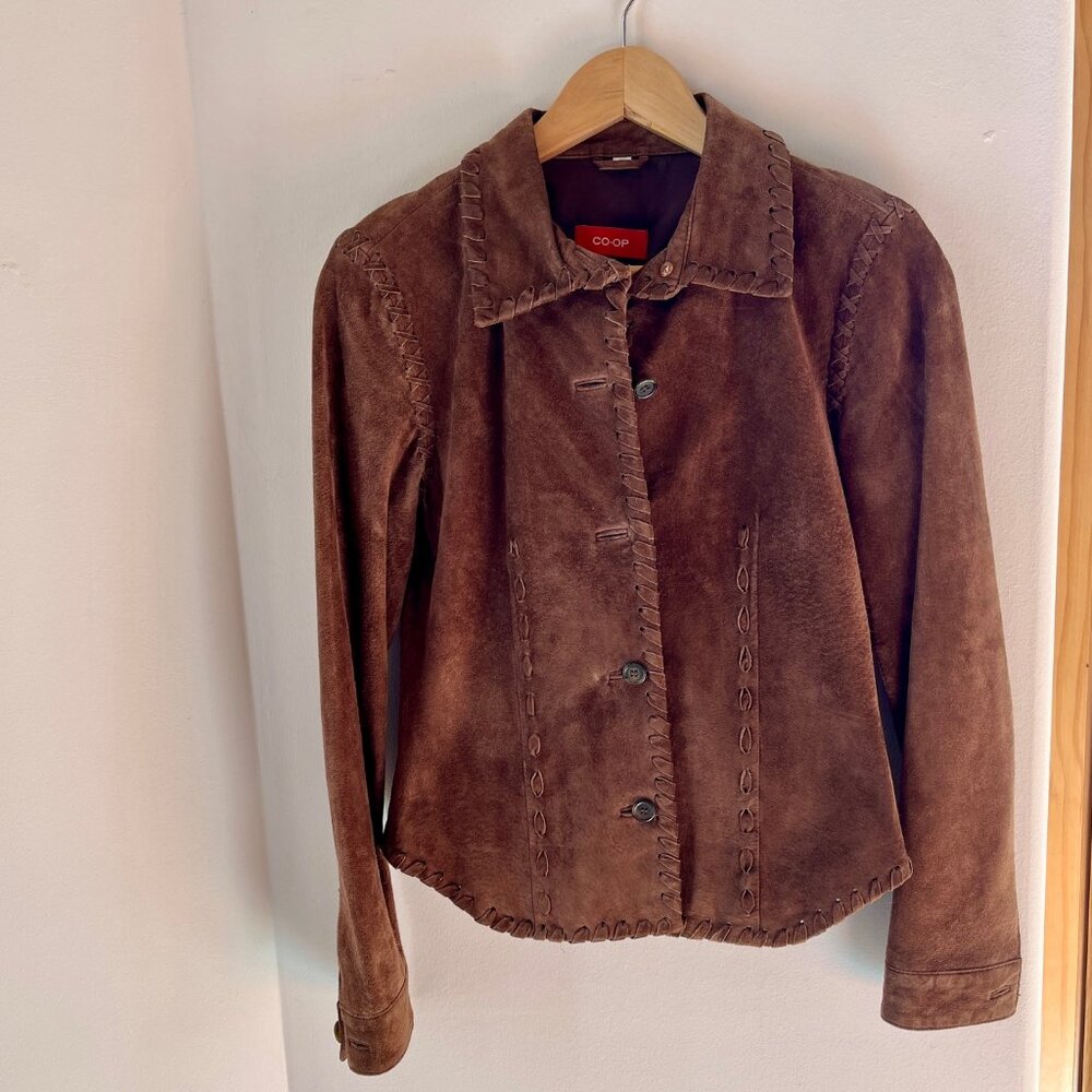 Vintage Barney's New York suede jacket
